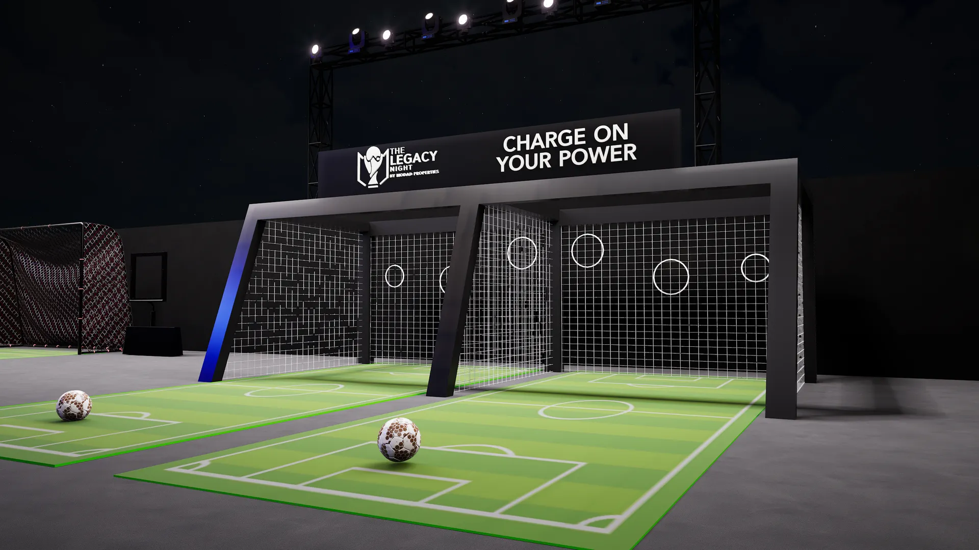 Football target shooting activation